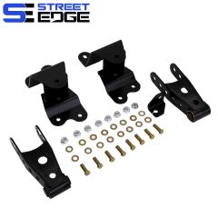 Street Edge 88-98 Chevy Silverado/C-1500/GMC Sierra All Cabs 2WD 4 Rear Shackle & Hanger Kit
