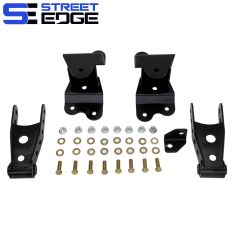 Street Edge 88-98 Chevy Silverado/C-1500/GMC Sierra All Cabs 2WD 4 Rear Shackle & Hanger Kit