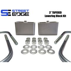 Street Edge 3 Universal Extruded Aluminum Lowering Block w/ 2 Degree Angle Complete Kit